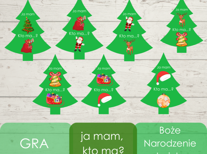 Ja mam, kto ma? - Boże Narodzenie - kształt choinka