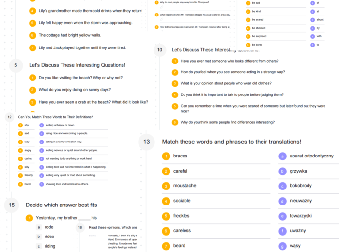 Teen Explorer 7 – Unit 2 – karta pracy