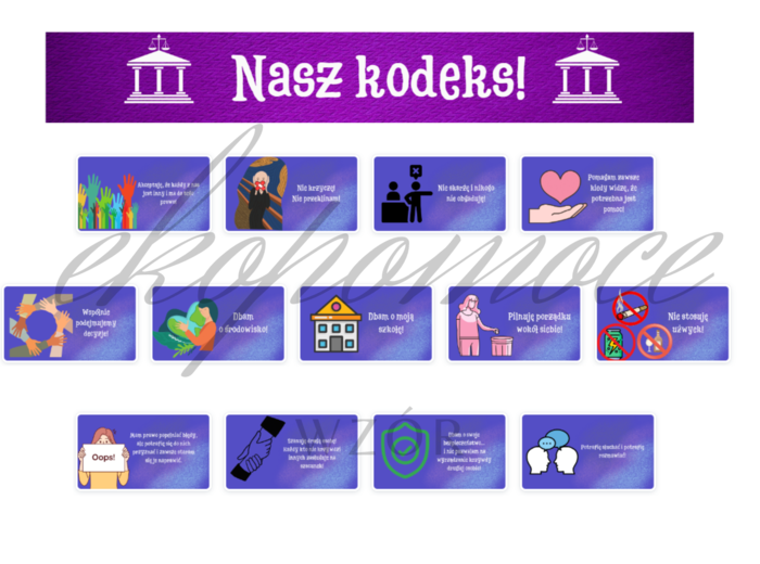 Pomysł na godzinę wychowawczą - Nasz kodeks - gazetka szkolna + PREZENTACJA GRATIS