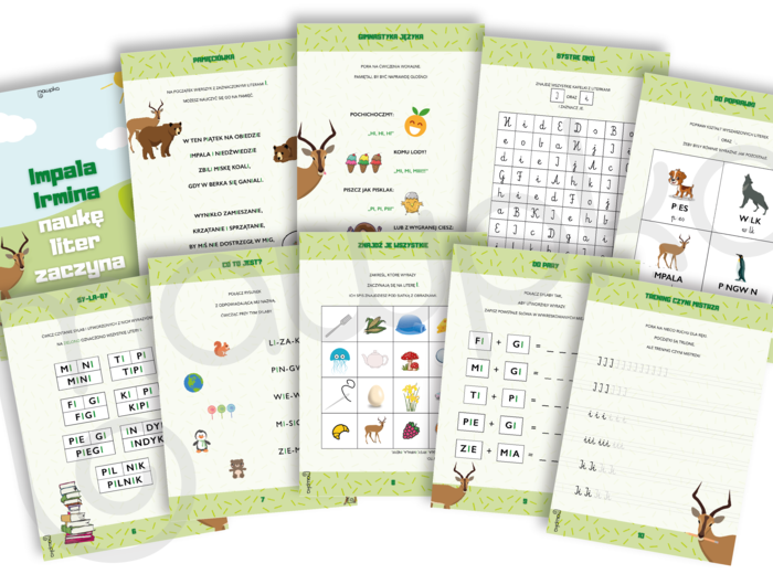 Zeszyt zadań do nauki samogłoski I