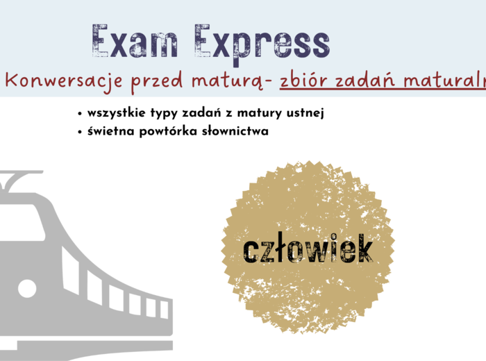 Matura ustna, zadania z działu 'Człowiek'- zabiór zadań