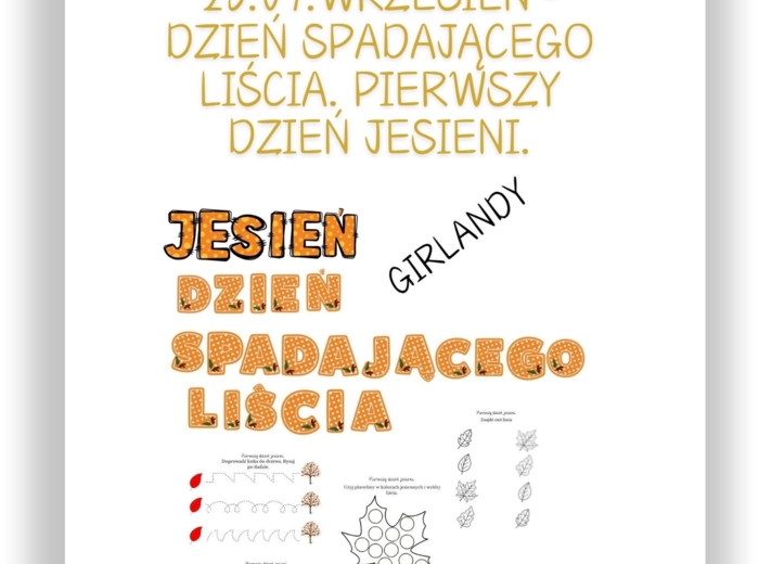 PAKIET MATERIAŁÓW NA WRZESIEŃ WEDŁUG KALENDARZA ŚWIĄT I DNI NIETYPOWYCH.