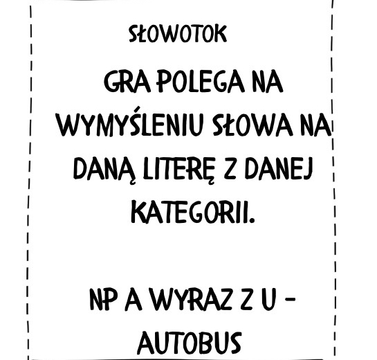 Gra słowotok