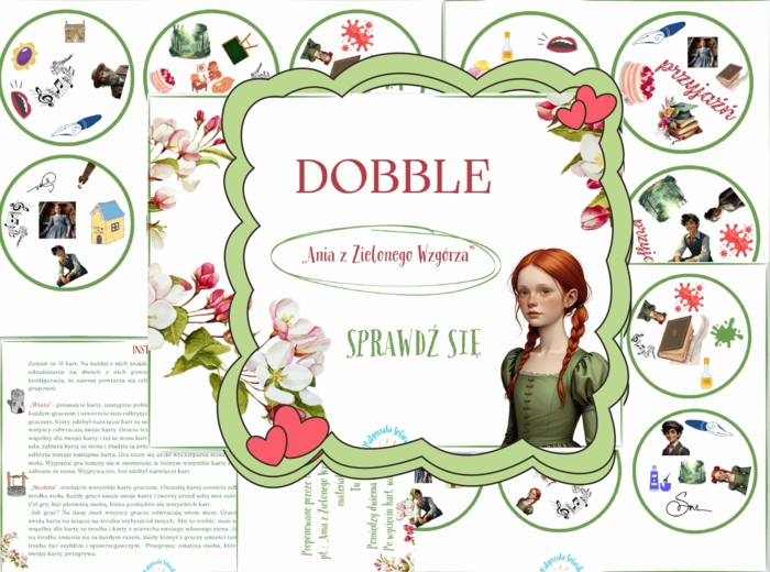 ,,Ania z Zielonego Wzgórza"-DOBBLE
