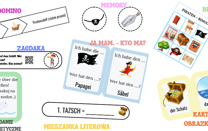Stacje zadaniowe - Piraci - Język niemiecki