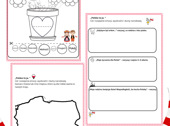 Dzień Niepodległości - 3 karty pracy - klasy 1-4