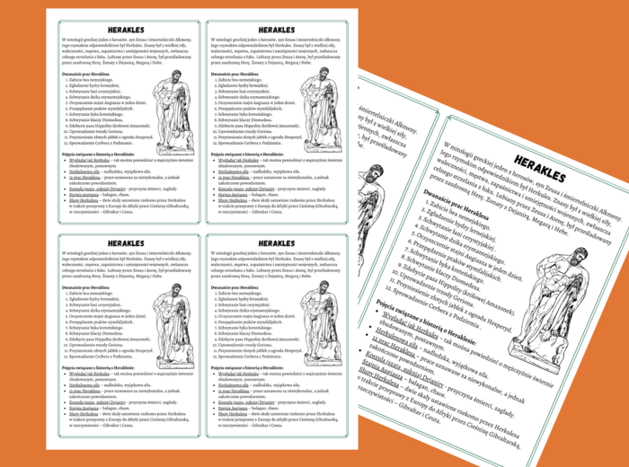 HERAKLES I JEGO PRACE - wklejka - wklejki - mit - mitologia