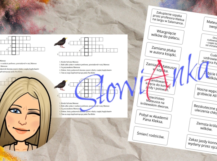 Zestaw materiałów do przeprowadzenia lekcji przędzenia liter - "Akademia Pana Kleksa" + PREZENTACJA GRATIS