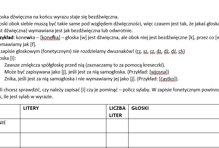 Fonetyka - ćwiczenia