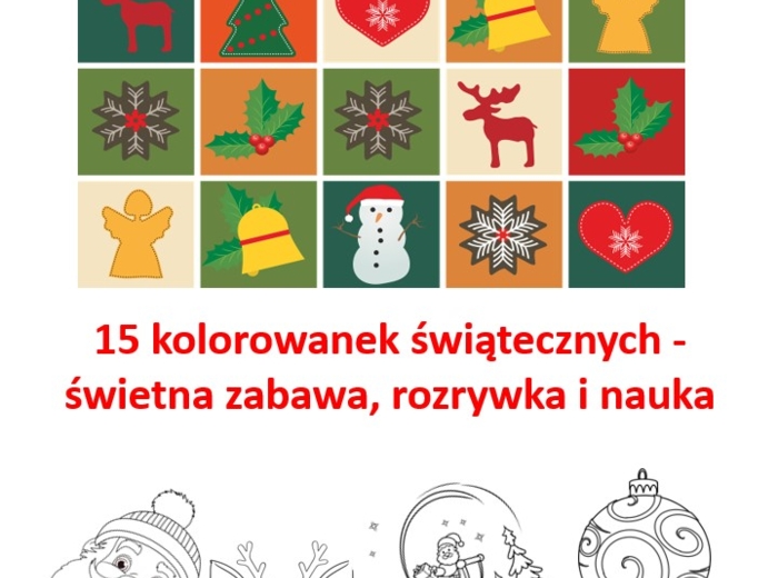 15 świątecznych kolorowanek🎄🎄☃❄