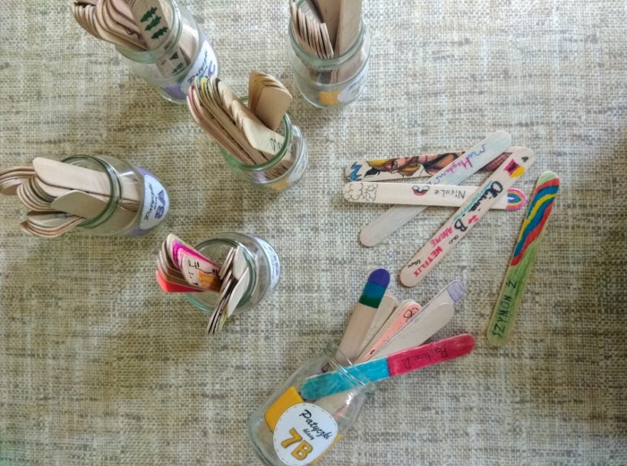 Etykiety na patyczki z imionami