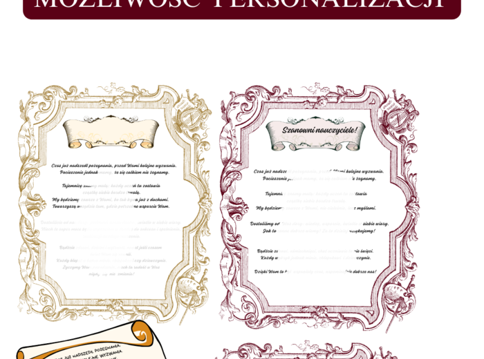 Pożegnanie 8 klasy lub maturzystów pt.: Zatrzymamy 8 klasy! Kompletny mega pakiet- scenariusz, super efekty z muzyką i odgłosami duchów (10x mp3)oraz dyplomy dla uczniów i nauczycieli.