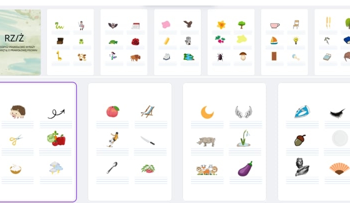 Podpisywanie wyrazów rz lub ż