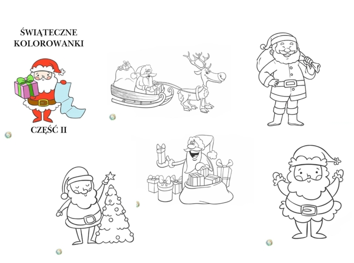 ŚWIATECZNE KOLOROWANKI. CZĘŚĆ II