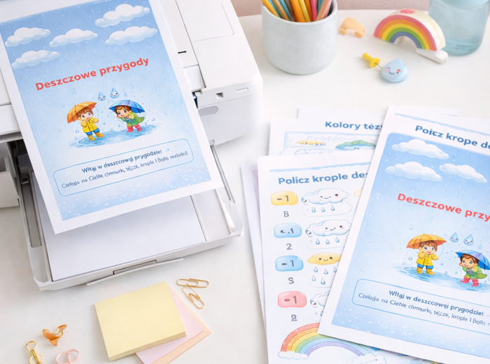 Karty pracy „Deszczowe przygody”