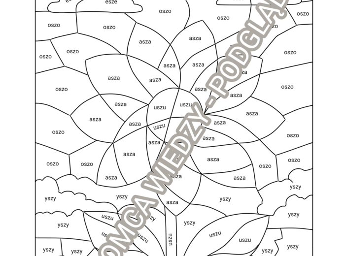 Głoska "SZ" kolorowanka logopedyczna (2)
