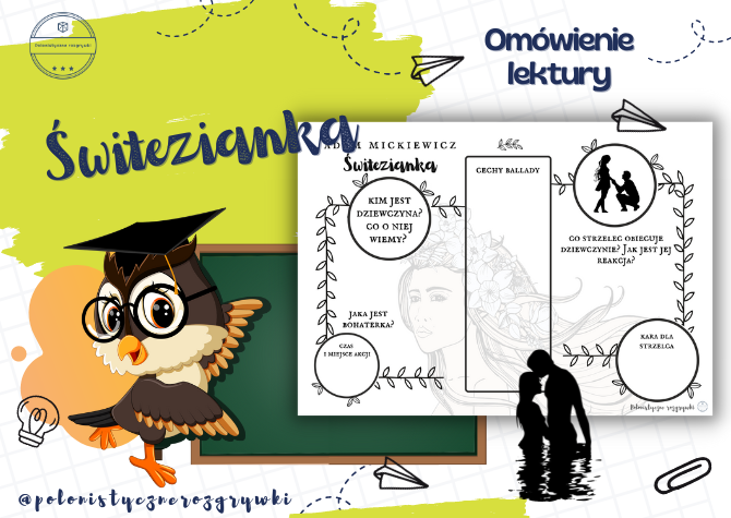 Świtezianka. Omówienie lektury. Karta pracy