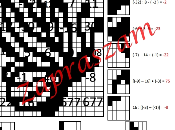 Kodowanie - liczby ujemne ( mnożenie i dzielenie )