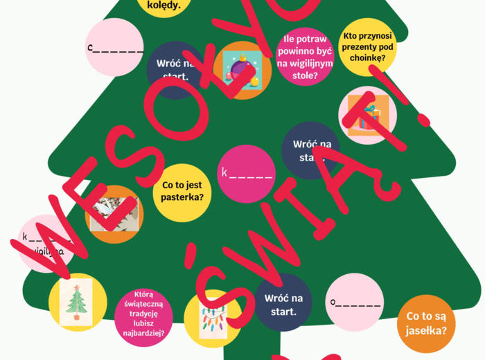 ŚWIĄTECZNA GRA PLANSZOWA