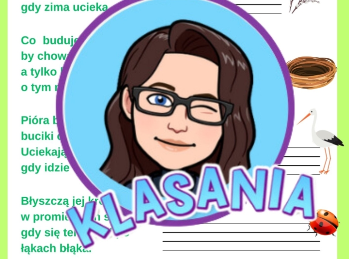 Wiosna- karty pracy klasa 1 (dodatkowe)