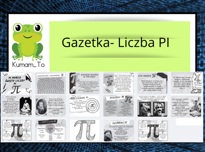 Gazetka- Liczba PI (cz/b)