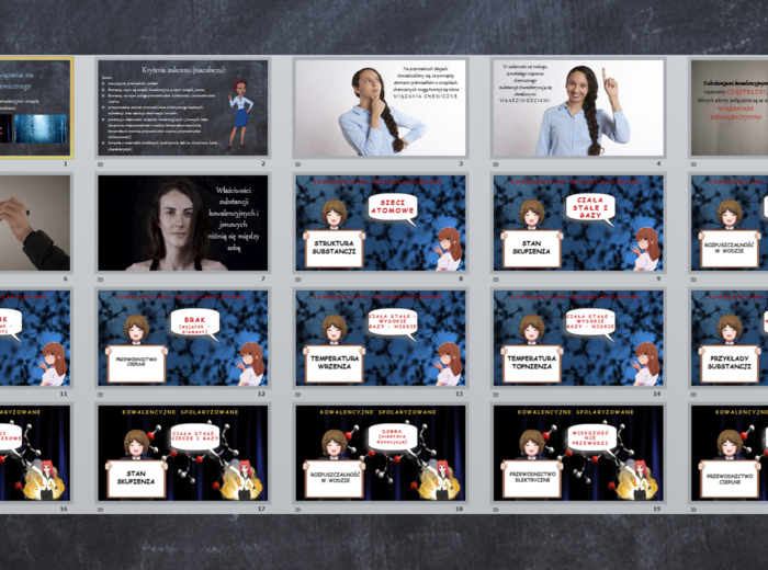 "Wpływ rodzaju wiązania na właściwości związku chemicznego" - prezentacja w power point