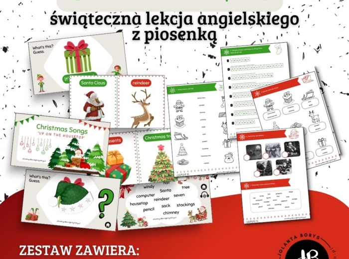 Christmas - Świąteczna lekcja angielskiego z piosenką dla klas 1-3