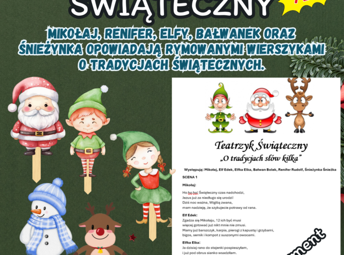 TEATRZYK ŚWIĄTECZNY (ŚWIĘTA BOŻONARODZENIOWE)