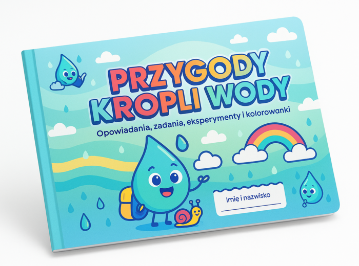 Książka edukacyjna dla dzieci „Przygody Kropli Wody”