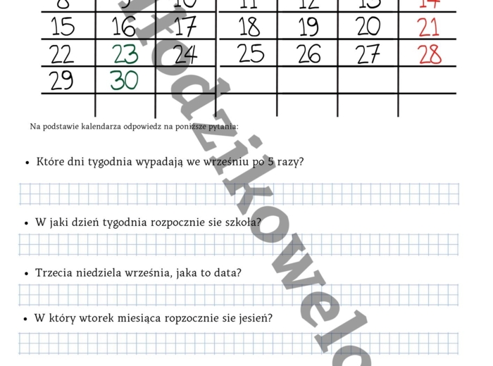 Obliczenia kalendarzowe