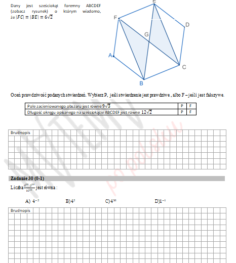 Matura próbna - NOWA FORMUŁA - poziom podstawowy