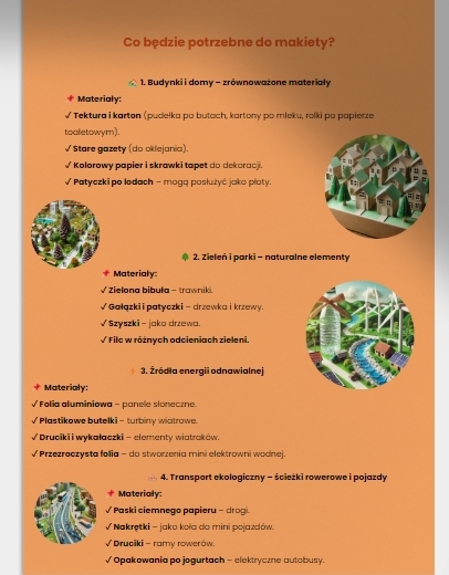 Makieta ekologicznej planety