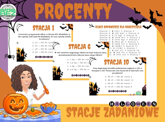 Procenty - stacje zadaniowe