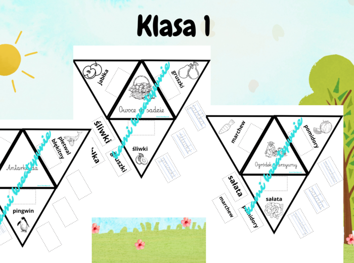 Wklejki/ lapbook przyrodniczy klasa 1