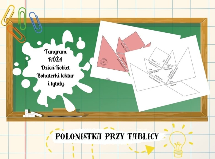 Tangram Kobiety lektury obowiązkowe Dzień kobiet Bohaterki literackie Tytuły Znajomosć lektur