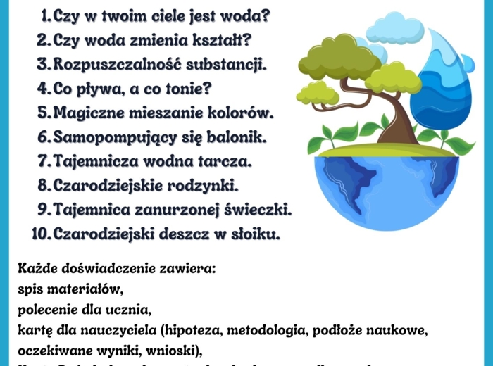 Doświadczenia z wodą. Świętujemy Światowy Dzień Wody - 22 marca!