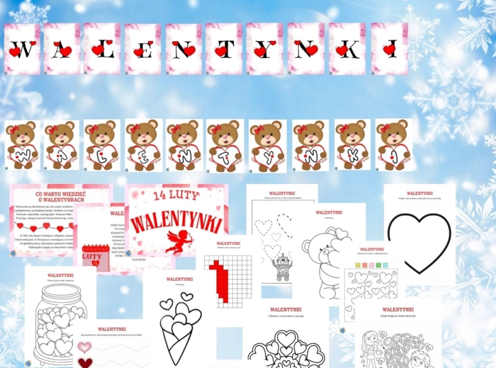 PAKIET MATERIAŁÓW NA LUTY WEDŁUG KALENDARZA ŚWIĄT I DNI NIETYPOWYCH.