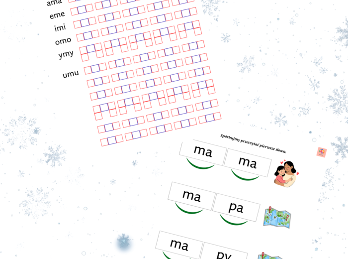 Ćwiczenia sylabowe cz. 1 Seria Zima
