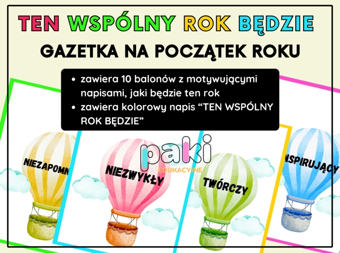 Rozpoczęcie początek roku / GAZETKA / dekoracja do sali, świetlicy, biblioteki, na korytarz
