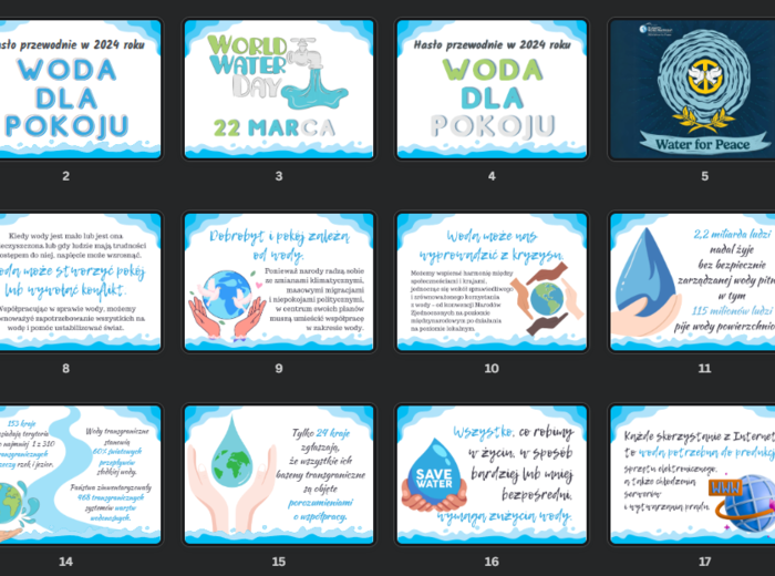 Światowy Dzień Wody - gazetka