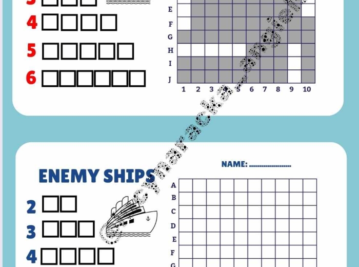 Statki - szablony jęz. angielski