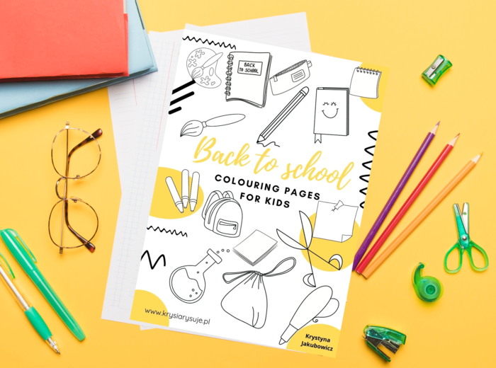 Back to School Coloring Pages for Kids. Powrót do szkoły. Kolorowanka