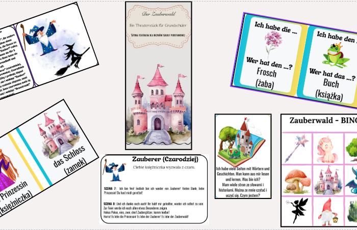 ZAUBERWALD - Zestaw gier i zabaw wraz z Scenariuszem sztuki i tekstem bajki - Projekt