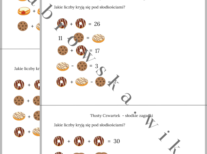 Tłusty Czwartek - słodkie zagadki