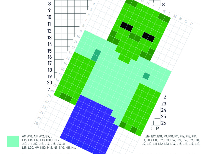 Kodowanie minecraft, dyktando graficzne