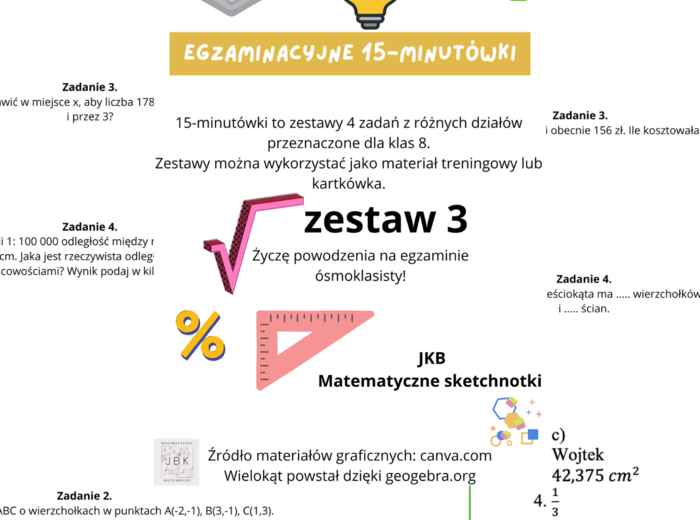 Zestaw 3 Egzaminacyjne 15-minutówki