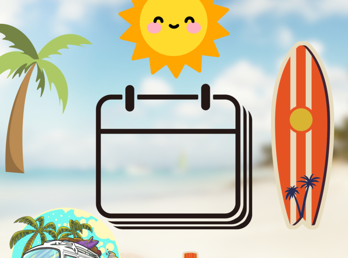 Wakacje, plakat XXL, ile zostało do wakacji?