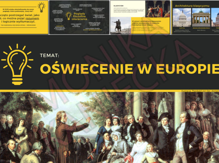 Oświecenie w Europie - prezentacja historia klasa 6