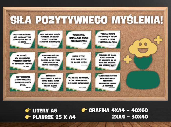 SIŁA POZYTYWNEGO MYŚLENIA - 25 PLANSZ O POZYTYWNYM MYŚLENIU