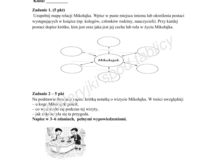 sprawdzian- "Mikołajek"